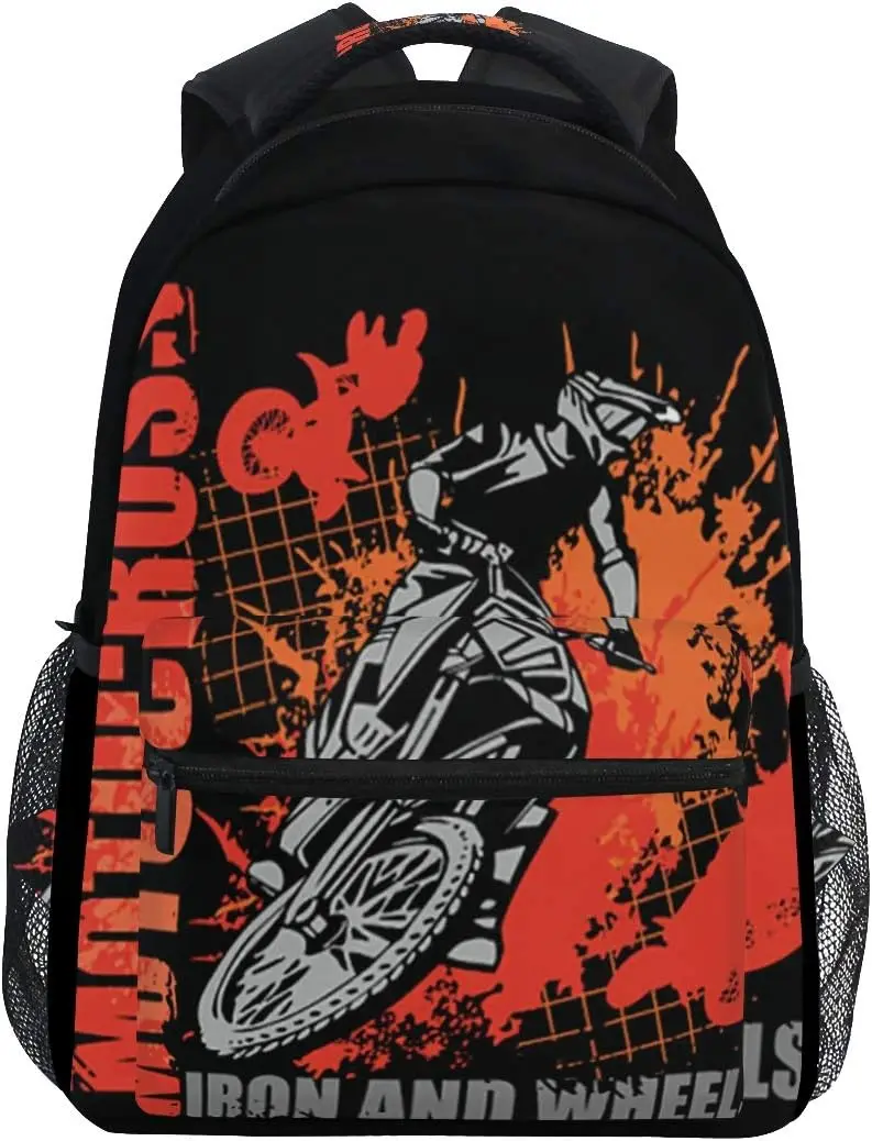Cycling Commute Backpack - Motorrad-Rucksack, Dirt Bike, Schule, Büchertasche für