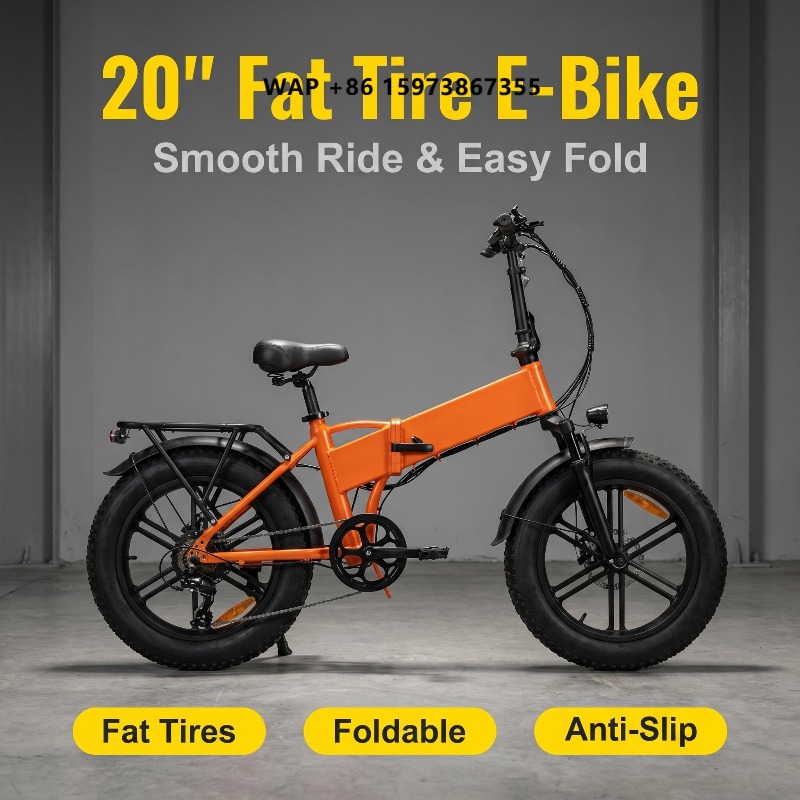 Commuter Cycling - Tragbares, faltbares 20-Zoll-Elektro-Mountainbike, 500W, 48V, 13Ah,