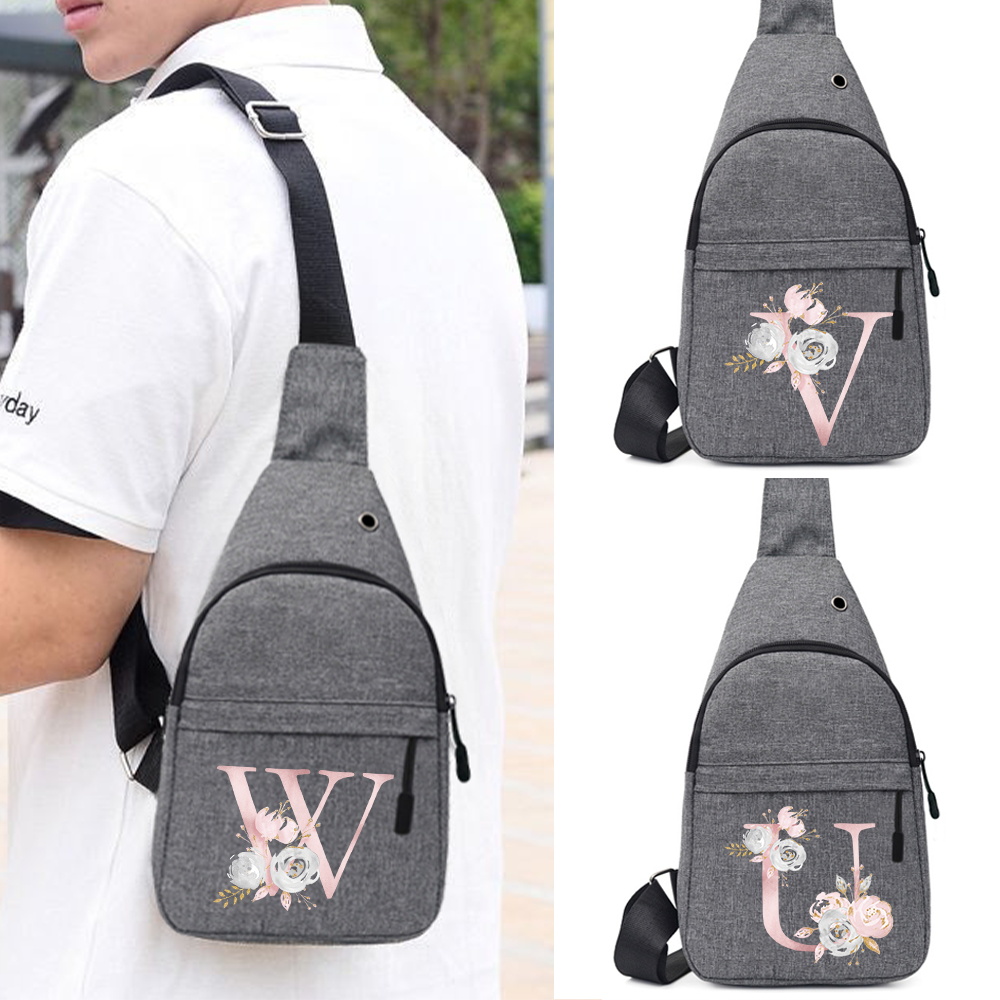 Commuter Cycling - Neue Verstellbare Umhängetaschen Einzelne Schulter-Brusttaschen Rosa