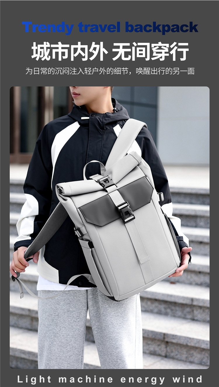 Cycling Commuter Backpack Laptop - Business-Pendler-Laptop-Rucksack für Herren Trendiger Techwear Outdoor-Fahrrad-Casual-Studenten-Schulrucksack