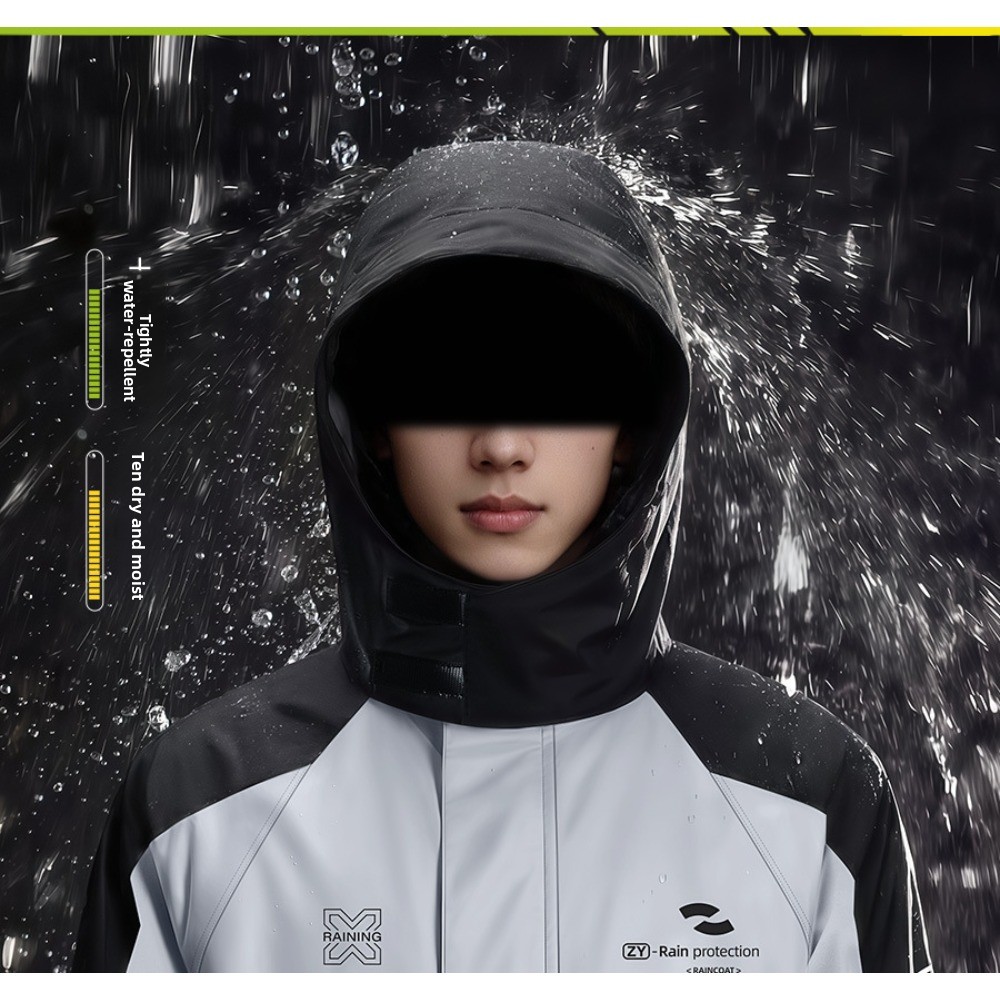 Zweiteiliger Motorrad-Regenanz – Cycling Rain Jacket Commute Bewertung und Preis