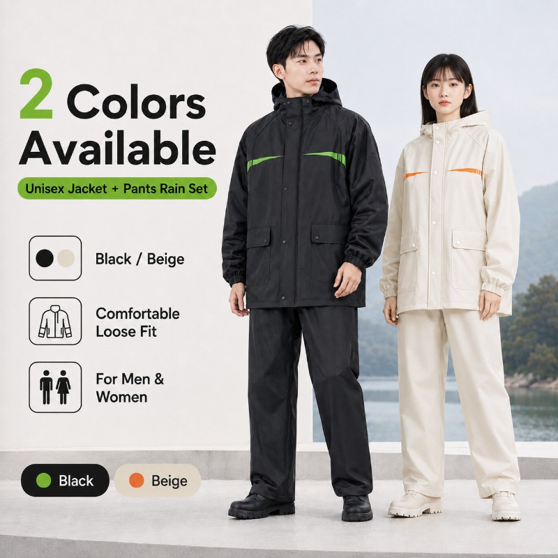 Unisex 2-teiliger wasserdichte – Cycling Rain Jacket Commute Bewertung und Preis