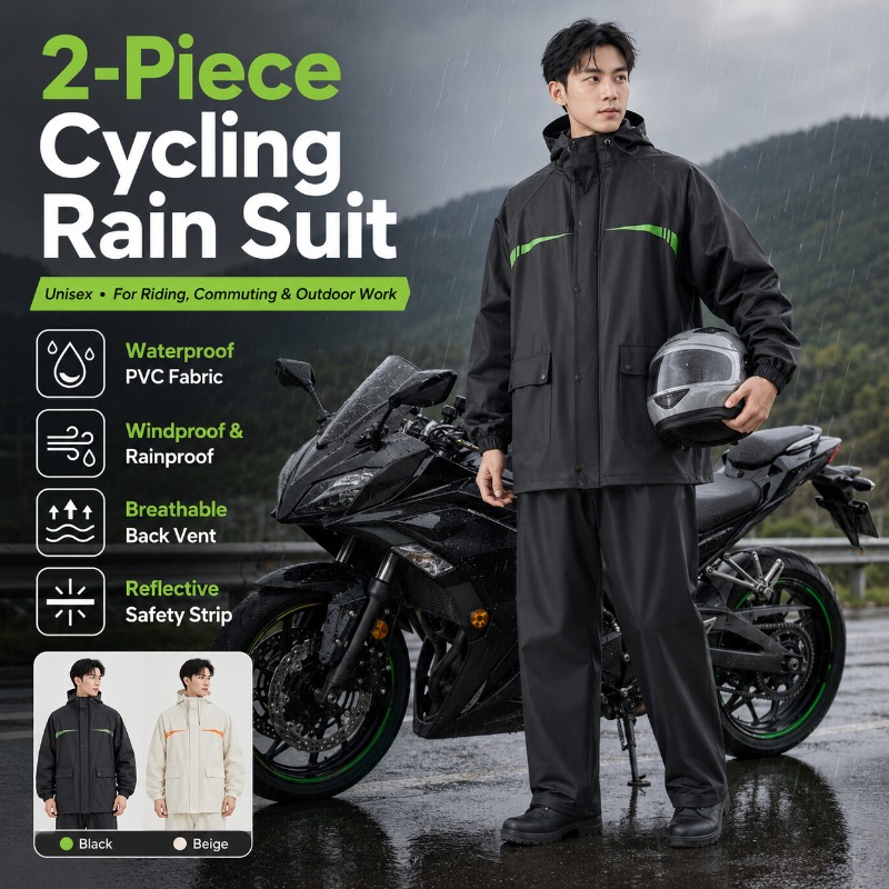 Unisex 2-teiliger wasserdichte – Cycling Commuter Rain Jacket Bewertung und Preis